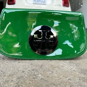 Kelly Green Patent Leather Clutch